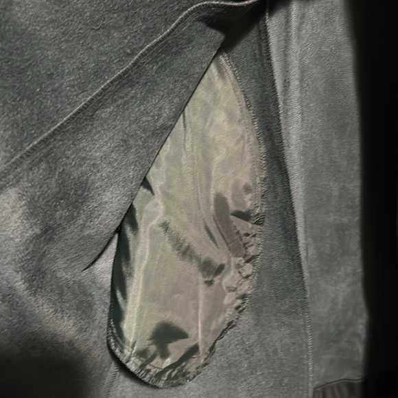 Holiday 🌲 Forest Hunter Green Faux Leather Dress - Picture 7 of 15